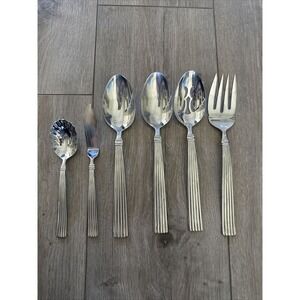 Reed & Barton CRESCENDO II Stainless 18/10 China Silverware Flatware Serving Set